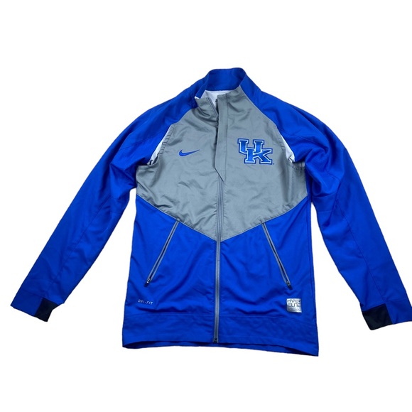 Kentucky Wildcats Jacket Mens Small Blue Gray Full Zip Hyper Elite Dri Fit Nike - Picture 1 of 4
